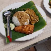 This tempe is AMAZING! at Padang Vegan Damai in Yogyakarta