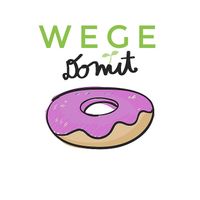 Nasze logo wegepączka at WegeDonut in Warsaw