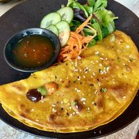 Crepe filled with veg at Viet Shack in Manchester