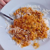 Red lentils, veganized at Maharadscha in Gottingen