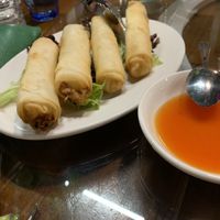 Spring rolls  at Tian Ci Vegan in Darlington