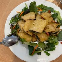 Salt and pepper codfish   at Tian Ci Vegan in Darlington