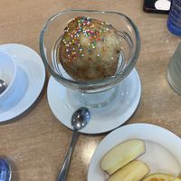 Deep-fried soy Ice cream   at Tian Ci Vegan in Darlington