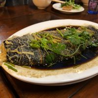 Steamed veggie “fish” with ginger & coriander at Tian Ci Vegan in Darlington