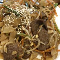 Fried Vegetarian Beef Flat Rice Noodles at Tian Ci Vegan in Darlington