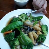 green veggies at Tian Ci Vegan in Darlington
