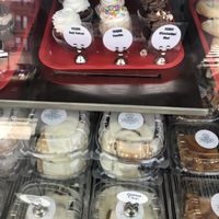 Hannah’s vegan cupcake selection  at Dallas Farmers Market in Dallas
