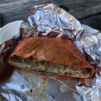 Crunch Wrap from Vegan Vibrationz  at Dallas Farmers Market in Dallas
