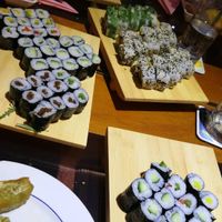 Extra plates they made us at Seng Sushi in Karlsruhe