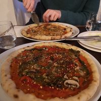 Etna pizza (super spicy) at Plant Club in North London