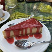 New York style cheese cake   at Plant Club in North London