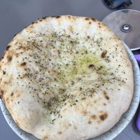 Garlic bread at Plant Club in North London