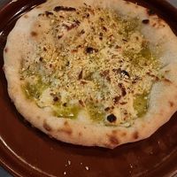 Cheesy garlic bread at Plant Club in North London