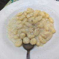 Cacio e Pepe gnocchi - a bit too acidic and lacking depth of flavour at Plant Club in North London