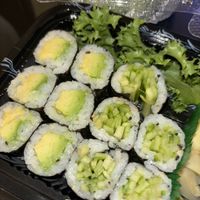Cucumber & avocado maki rolls  at Ryo Sushi in Chicago