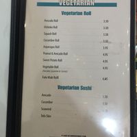 Futo maki can be vegan if without egg at Ryo Sushi in Chicago