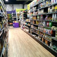shelves in the healthfood-store section at Wholehealth Pharmacy & Healthfoods West End in Brisbane