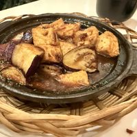 Eggplant clay pot  at Golden Lotus Vegan Restaurant in Oakland