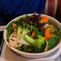 great size of soup but not very flavorful at Golden Lotus Vegan Restaurant in Oakland