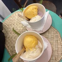 Mango, coconut and mixed berriess  at Cafe 82 in Galle