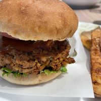 Veggie burger. at M's Table in Yokohama