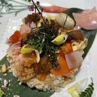 Vegan chirashi sushi  at M's Table in Yokohama