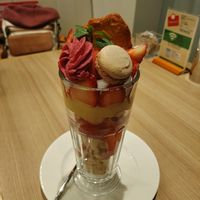 Strawberry parfait at M's Table in Yokohama