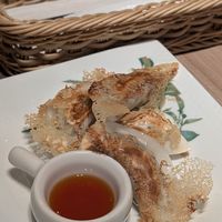 Seasonal gyoza! at M's Table in Yokohama