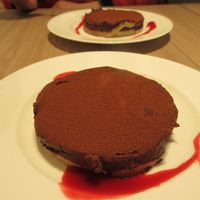 Chocolate tart. wowza!! at M's Table in Yokohama