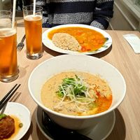 Vegetable Curry and Noodles. at M's Table in Yokohama