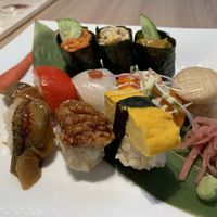 Vegan sushi at M's Table in Yokohama