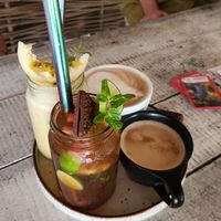 Passionana, ice tea, coffees at Banana Chill in Kandy