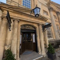 The entrance - isn't it fabulous?! 🤩 at The Pump Room in Bath