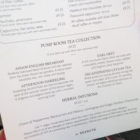 Lovely selection of teas, all very yummy at The Pump Room in Bath