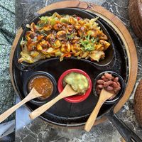 Mushroom fajitas   at Ranchero in Istanbul