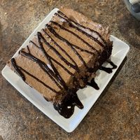 Vegan chocolate cake 😍 at Blondie's in Flint