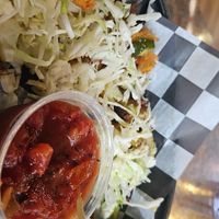 Pulled Jackfruit Nachos at Blondie's in Flint