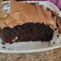 Chocolate cake at Blondie's in Flint