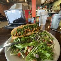 Vegan Cheesesteak Bomb!  One of their specials and it was perfect!  at Juuuicy's Vegan Restaurant & Mama's Vegan Cocina in West Palm Beach