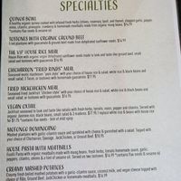 Menu at Juuuicy's Vegan Restaurant & Mama's Vegan Cocina in West Palm Beach