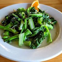 Chinese Broccoli in Ginger and Garlic Sauce at Pho Dakao in Worcester