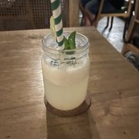 Lime and lychee fresh juice  at LemonGrass Thai Restaurant in Legian