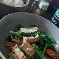 Tofu and veg at LemonGrass Thai Restaurant in Legian