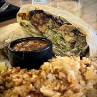 The Supreme crunch wrap w/ Spanish rice  at Verdura in Phoenix