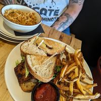 VBLT, fries, Spanish rice at Verdura in Phoenix