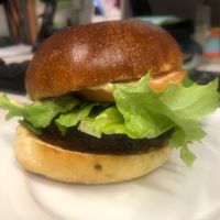 Simon’s Beyond Meat Burger  at Eve Cafe in Calgary