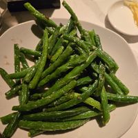 String green bean with garlic at Din Tai Fung in Glendale