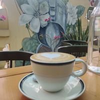 Soy flat white at Hanoi Coffee Station in Hanoi