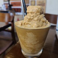 Vegan almond peanut drink at Hanoi Coffee Station in Hanoi