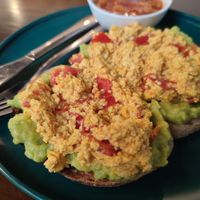 Vegan plate at Hanoi Coffee Station in Hanoi